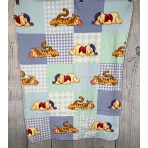 Winnie the Pooh Tigger Vintage Disney Baby Toddler Blanket Lovey Security